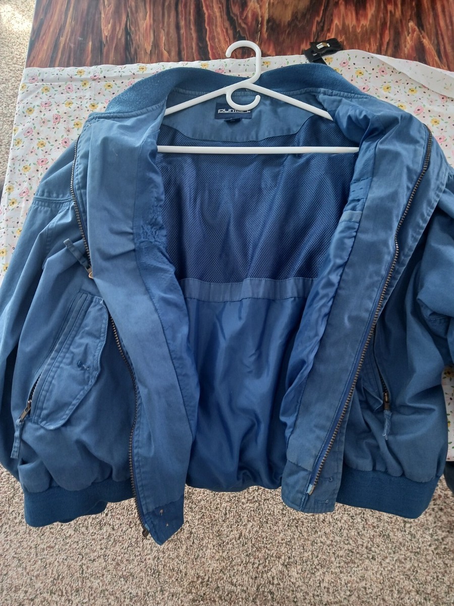 PURITAN Bomber jacket coat blue size 3XL vintage 80s distressed