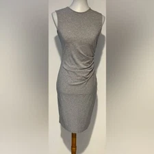 Theory Jovainna Ruched Grey Dress - Size M