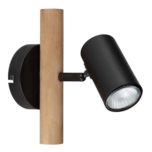 Wandleuchte Wandstrahler Flurleuchte Schlafzimmerlampe Holz Metall Big Light-image