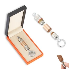 Galiner Portable Cigar Punch Pocket Cigars Cutter 2 Size Drill Holes Key Ring