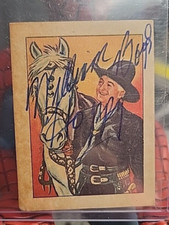1951 FC38 Hopalong Cassidy Post Wild West #21 Suto Signed WILLIAM HOPPY BOYD