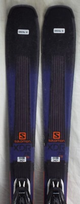 18-19 Salomon XDR 76 STR Used Men's Demo Skis w/Bindings Size 150cm #979390