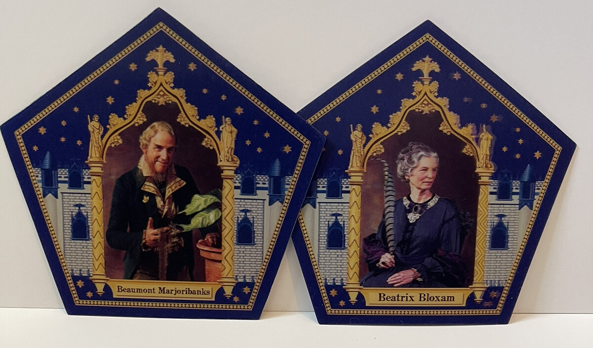 New Harry Potter chocolate frog card Double Pack - Beatrix Bloxam