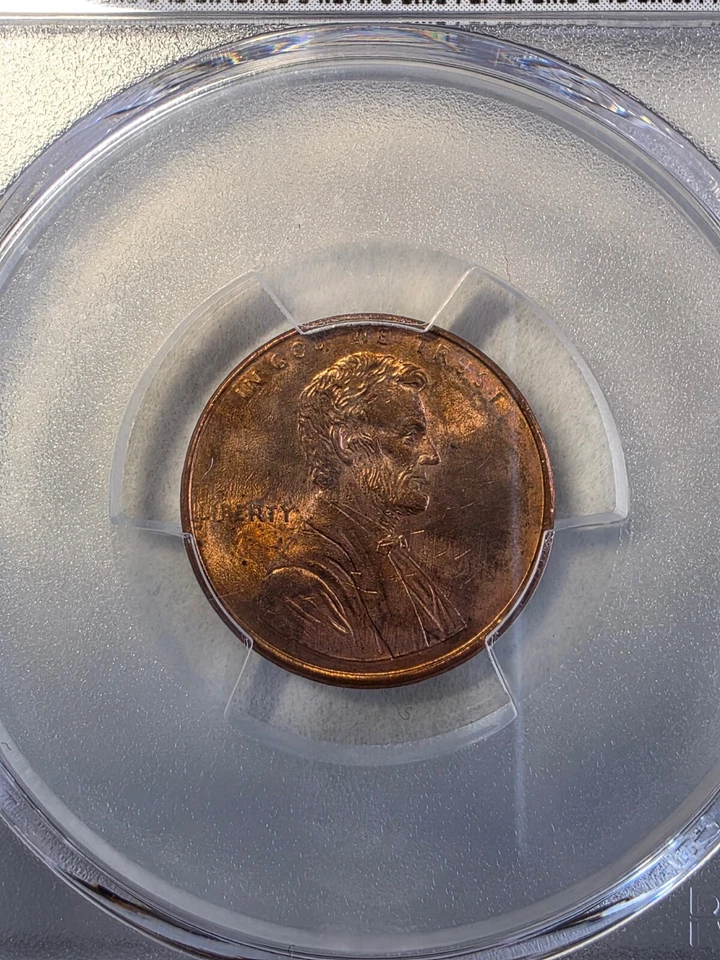 2000 LincolnCent PCGS MS64RB MintError:Struck Through Grease Gold Shiel TrueView - Image 4 of 4