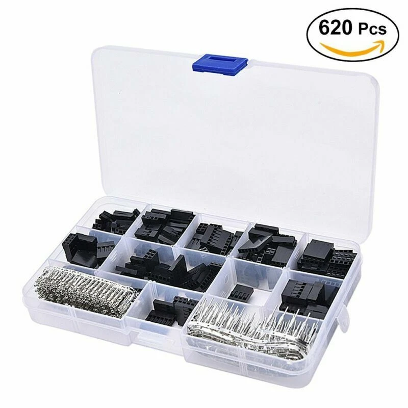 Комплект из 620 шт. штекерных гнездовых соединителей проводов перемычек штифтов коннекторов корпусов с обжимными штифтами - Изображение 4 из 4