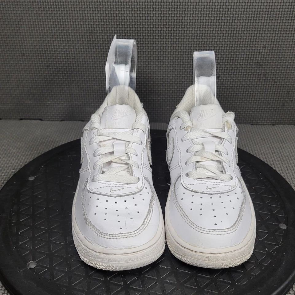 Nike Air Force 1 Low LE Zapatos Niño Pequeño Talla 12 Blanco Tenis Entrenadores Foto 2 de 4
