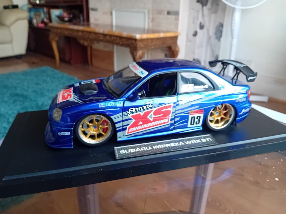 ミニカー Jada TOYS IMPREZA WRX STi 1/18 Jada Subaru Impreza WRX STI Blue 1:18 Jada Import Racer *See