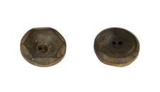 Juego de 4 botones redondos de pl stico con dos agujeros mm.20 x 20 x 6 mm artic