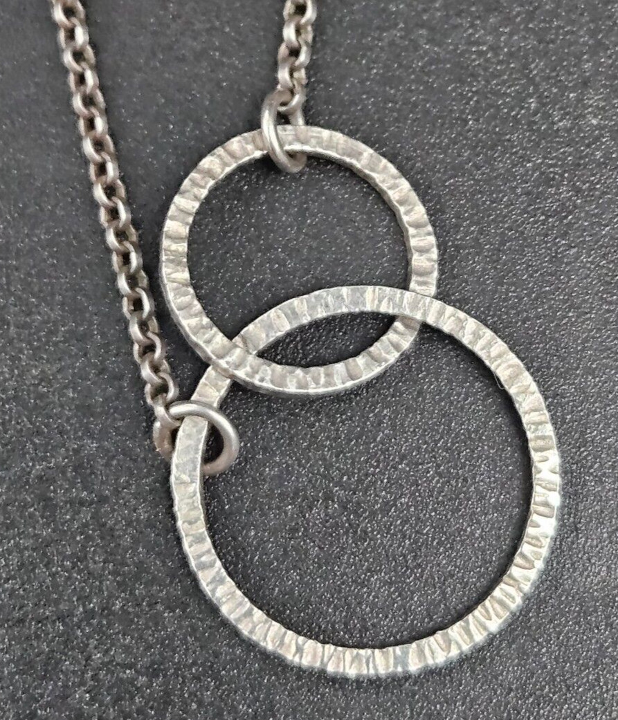 Silpada Designer 16" Interlocking Sweet Circles N… - image 1