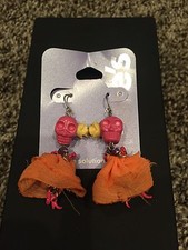 Sugar Skull Day Of Dead Earrings New Halloween
