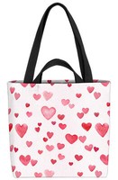 Herzmuster Tasche Herz Liebe Muttertag Geschenk Rot Weiss Süß Party Mama Mutter