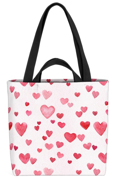 Herzmuster Tasche Herz Liebe Muttertag Geschenk Rot Weiss Süß Party Mama Mutter-image