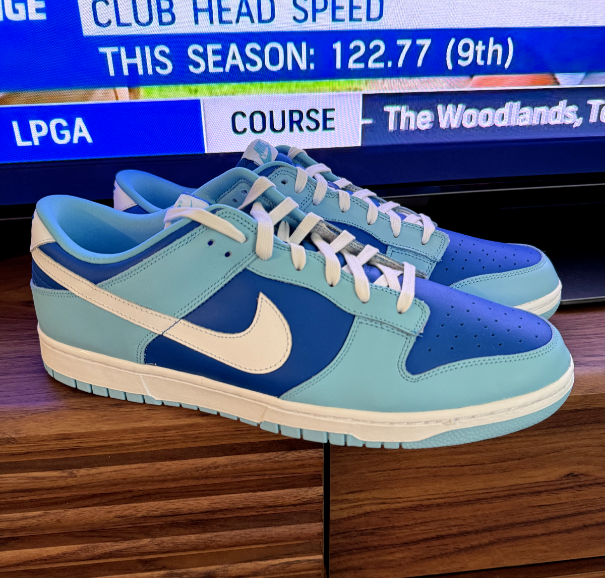 Size 15 - Nike Dunk Low Retro QS Argon DEAD STOCK Brand New  display picture 2