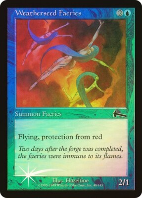 Urza's Legacy  MTG  FOIL  Weatherseed Faeries   Magic