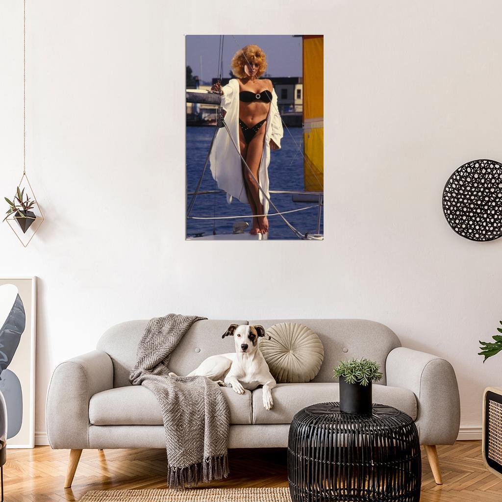 526984 JUDY LANDERS 80s 90s Retro Vintage Photo 24x18 WALL PRINT