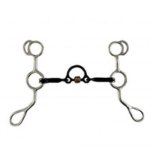 Showman Stainless Steel Sweet Iron Training Bit w/ 5" 3-Piece Mouth