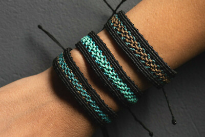 Adjustable Friendship Bracelet Handmade Woven Bracelets for Men Black  Bracelets
