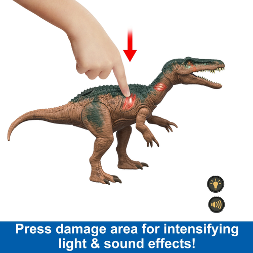 Epic Attack Baryonyx Dinosaur Toy Figure, Double Damage, Lights & Sounds - Picture 4 of 6