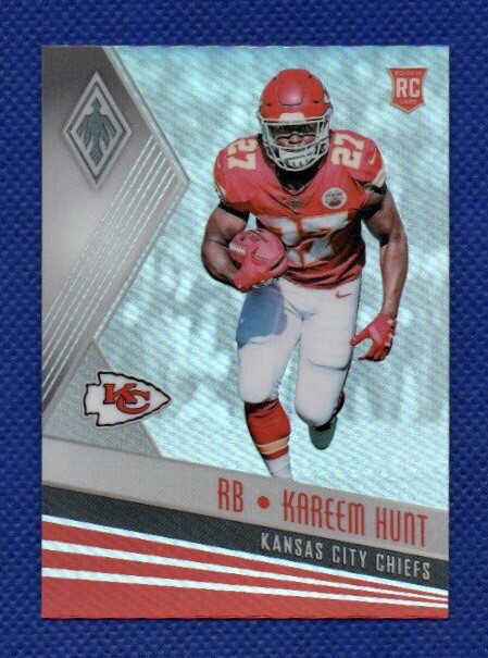 2017 Panini Phoenix Kareem Hunt #116 Rookie Football Card! Cleveland Browns!