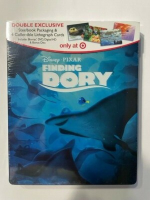 *BRAND NEW* FINDING DORY BLU-RAY+DVD+DIGITAL STEELBOOK TARGET EDITION 