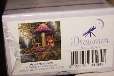 Dreamer Designs DIY Diamond Canvas Kit MYSTIC MUSHROOMS Forest Fantasy SOLD OUT