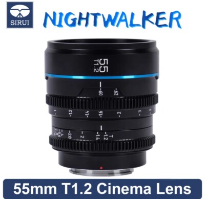 Sirui Night Walker 55mm T1.2 Cine Lens Large Apeture Manual Focus (RF Mount)