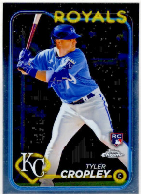 2024 Topps Chrome Baseball Tyler Cropley No. 148 Kansas City Royals