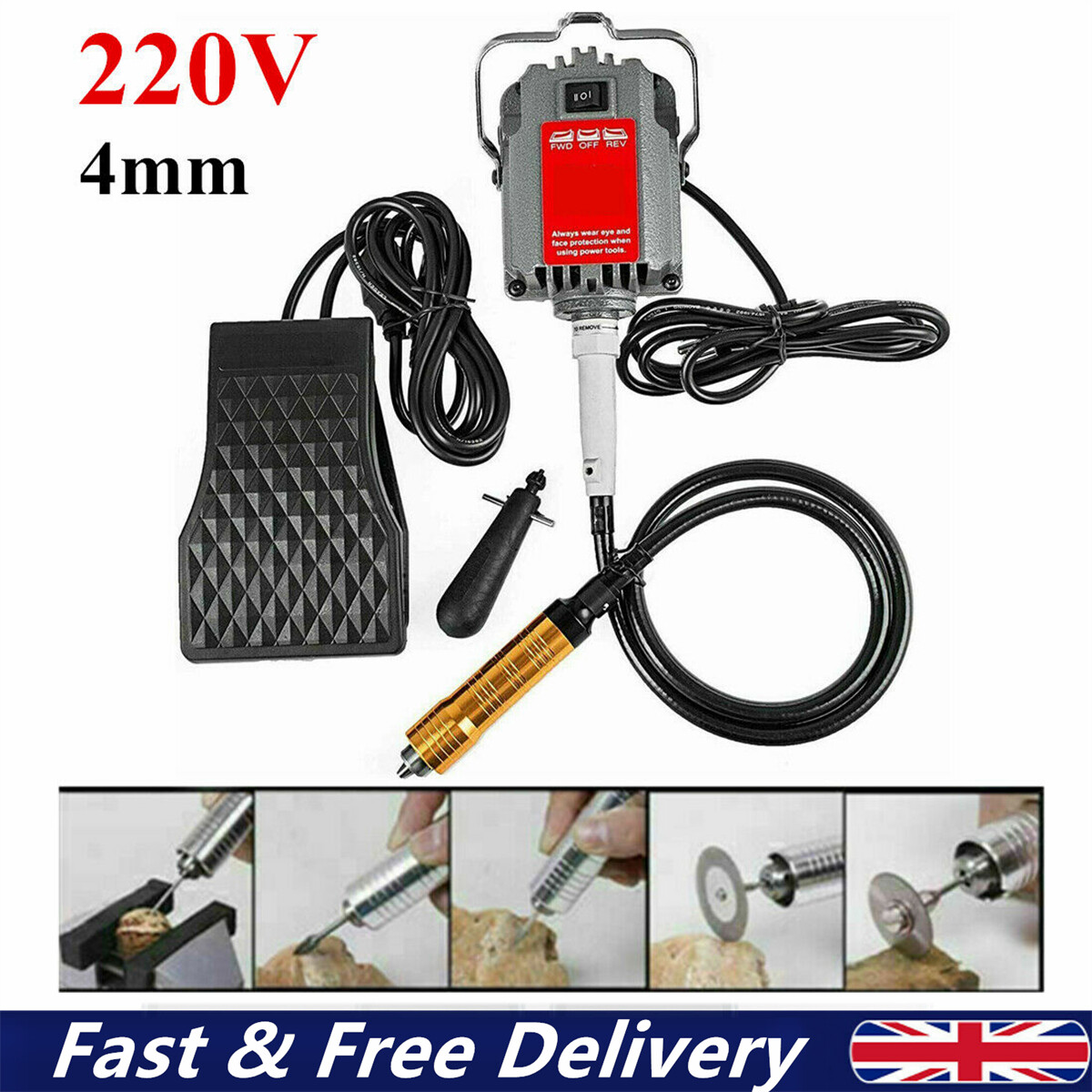 4mm SR Hanging Flexshaft Mill Jewelry Design & Repair Tools Machine