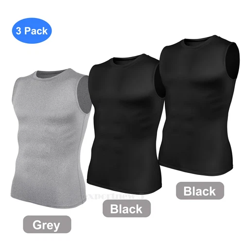 Gilet dimagranti uomo sport abbigliamento attivo top shapewear camicia compressione body shaper - Foto 32 di 36