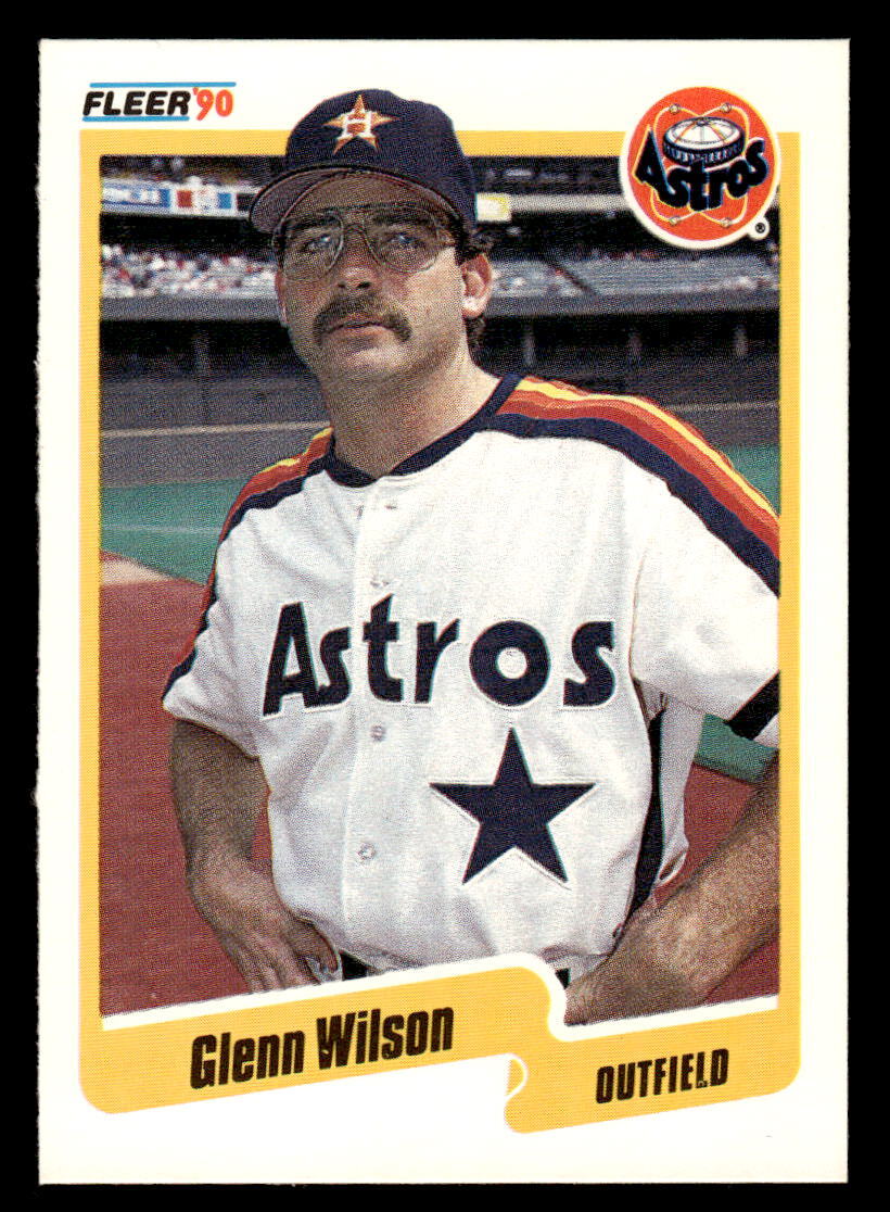 Glenn Wilson 1990 Fleer #240   Houston Astros