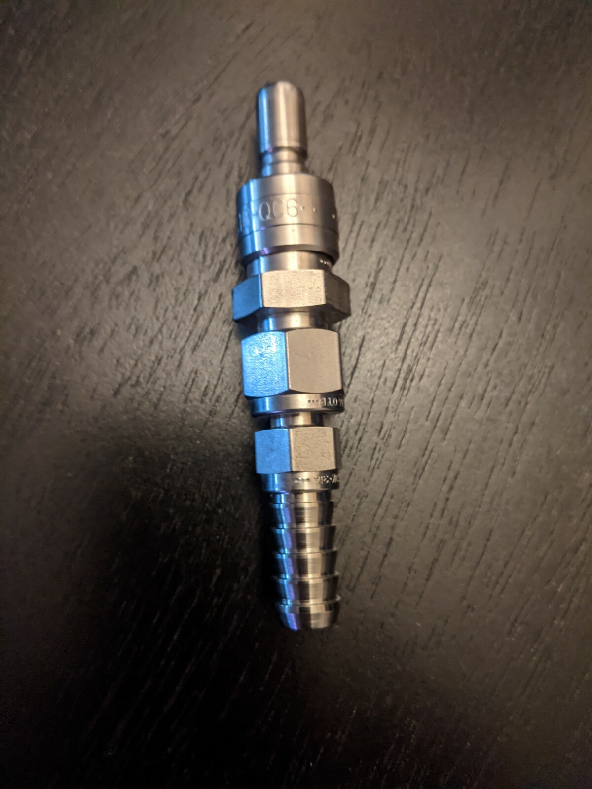 SWAGELOK QC6 316SS 3/8" HOSE BARB QUICK CONNECT HYDRAULIC COUPLING eBay