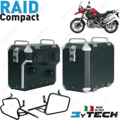 VALIGIE ALLUMINIO NERO MYTECH 33 39 L E TELAI FOR BMW 1200 R GS