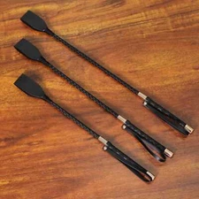 Long Horse Riding Crop Restaints Whip Punishment PU Leather for Couple Women Men