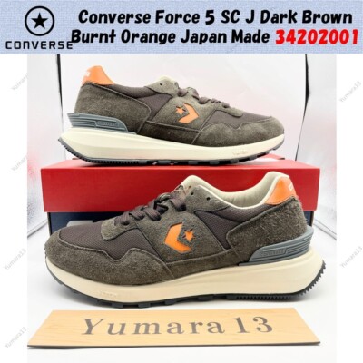 Converse Force 5 SC J Dark Brown Burnt Orange Japan Made 34202001 Men's Size