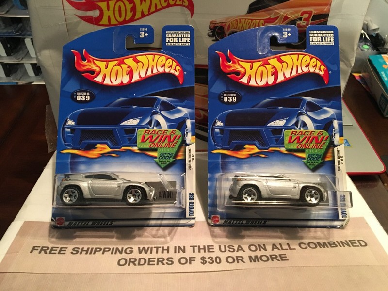 HOT WHEELS LOT OF 2 - TOYOTA RSC 2002 FIRST EDITIONS 27/42 COLLECTOR #039 VHTF!!