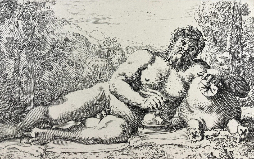 Portrait Divinité Dieu Rome Grèce Antique Nu Bacchus Dionysos Mythologie - Photo 4/4