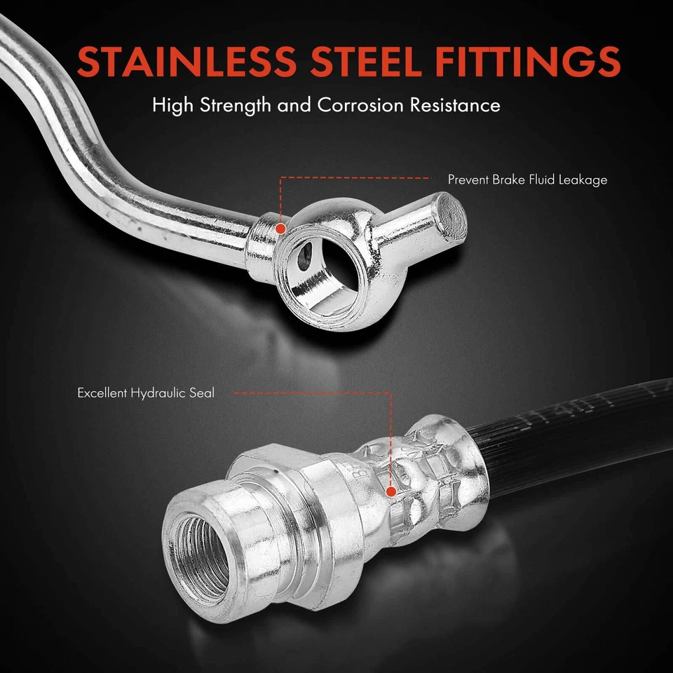 2x Manguera hidráulica de freno para Hyundai Tucson 2010-2018 Kia Sportage 11-17 delantera Foto 4 de 4