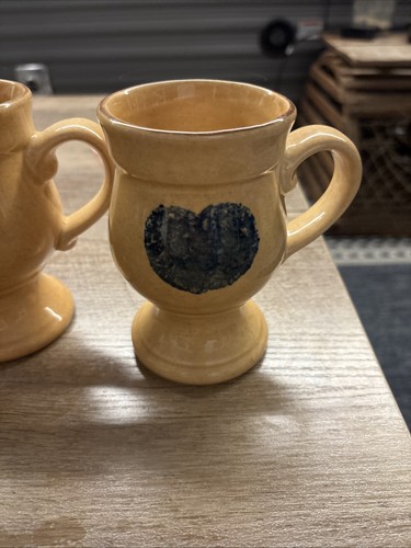 Vintage Pfaltzgraff Stoneware M.A.F.A. America 4 Pedestal Grand Mugs USA Retired - Picture 2 of 12