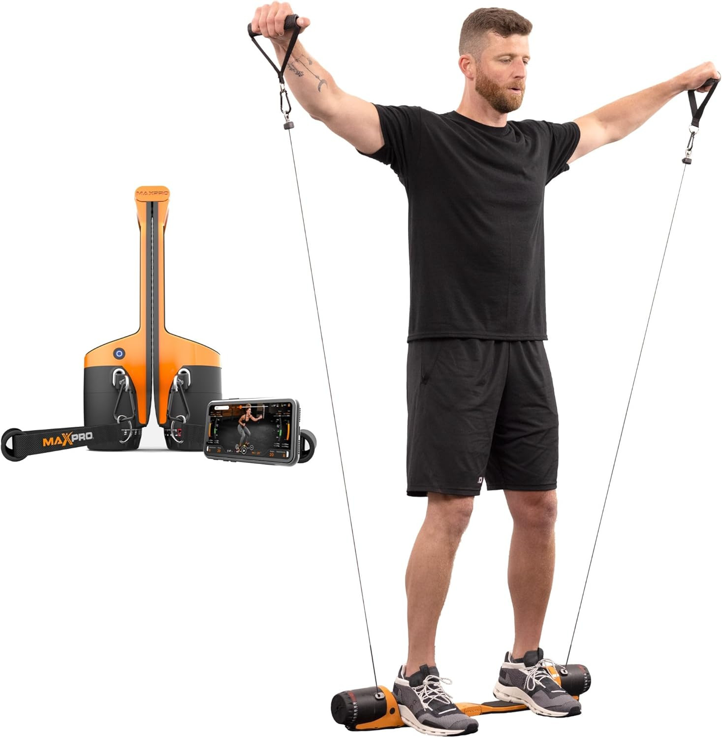 Versatile Bluetooth Cable Home Gym - Portable 5-300Lbs Resis