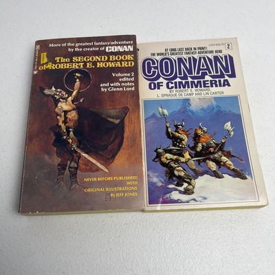 Robert E. Howard VTG Conan Book Lot of 2 