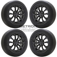 17 Jeep Cherokee Gloss Black Wheels Rims Tires Oem 2019-2023 9201