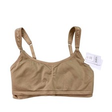 Auden Nursing Pumping Bra Womens Small Beige Wireless 2-in-1 Stretch Maternity