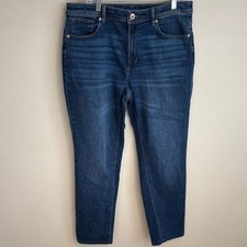 J. Jill Dark high rise straight leg Jeans size 10