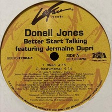 Donell Jones Better Start Talking Vinyl Record Jermaine Dupri Collaboration