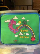 Vintage 1993 Lyons Group Barney Baby Bop Suitcase Barney And Friends