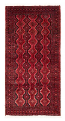 Vintage Hand-Knotted Area Rug 3'4'' x 6'3'' Traditional Oriental Wool Carpet