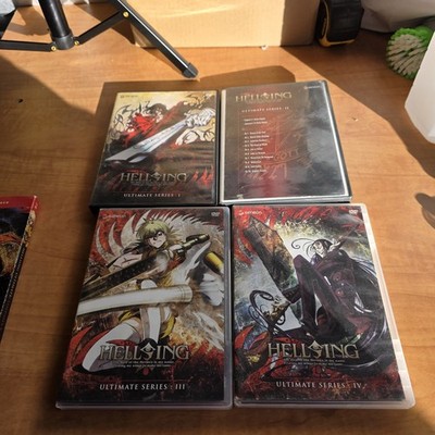 Hellsing Ultimate Series Vol I-IV DVD Geneon Anime Am A-8