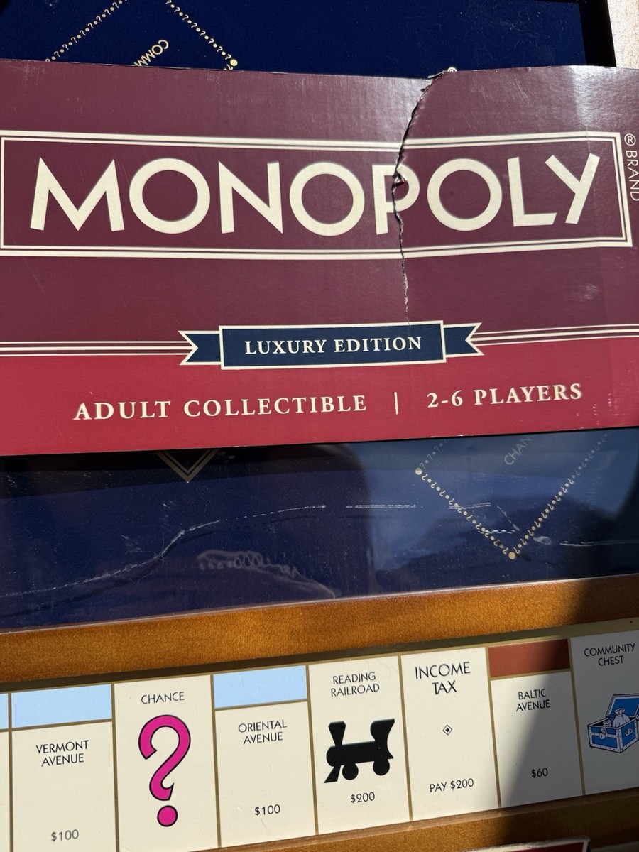 Monopoly Luxury Wooden Edition with Wood Game Board New Premium