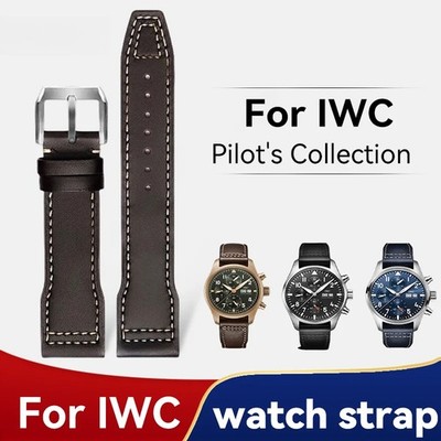 Genuine Leather Cowhide Watch Strap for IWC Pilot Portuguese Portofino 20mm 22mm