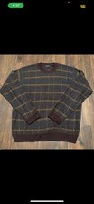 Van Heusen Multicolor Knit Sweater Pullover Brown Large